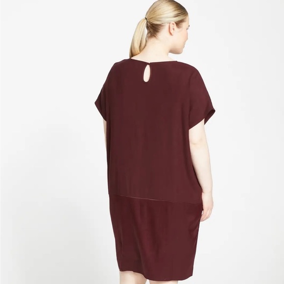 Universal Standard Avenir Luxe Satin Shift Dress - Picture 4 of 6